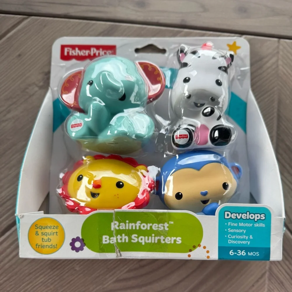 Fisher-Price Animal Bath Squirters Set - Multicolor